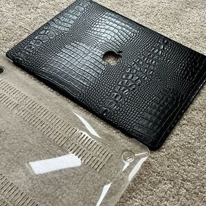 Black Crocodile Pattern MacBook Air Case
